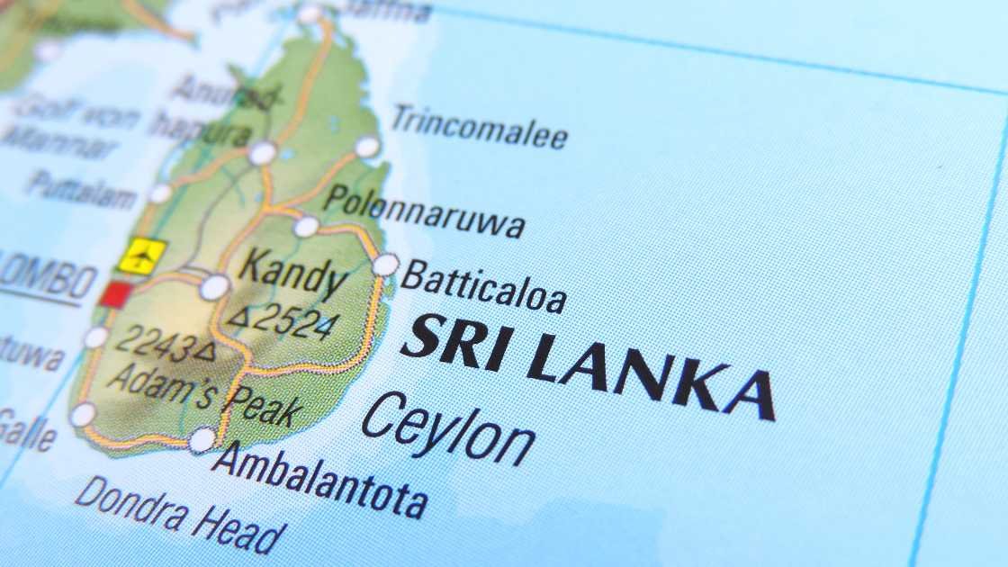 Sri Lanka on Map