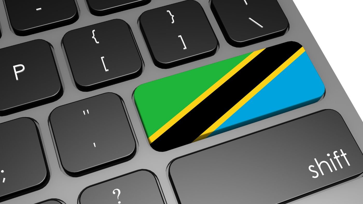 Tanzania Flag on Keyboard