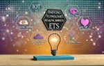 A modern digital illustration showcasing the Emerging Technologies Regulatory Sandbox (ETS) with elements representing IoT, AI, Digital Twin, Space Te