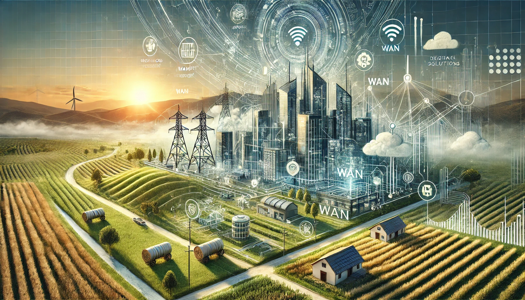 A modern landscape image representing a strategic partnership in digital transformation and connectivity in Pakistan. The scene includes elements of a