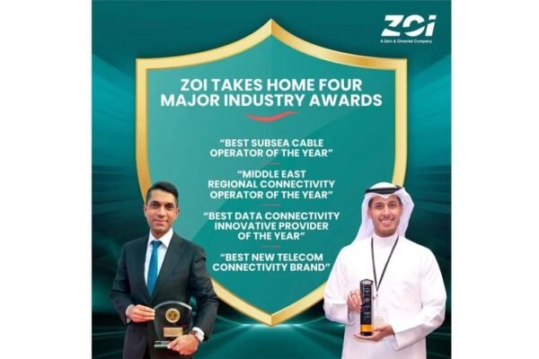 Zain Omantel International (ZOI) Wins Four Prestigious Global Awards for Connectivity Excellence