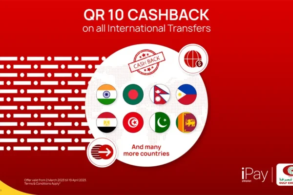 Vodafone Qatar’s iPay Offers USD 2.75 Cashback on International Money Transfers