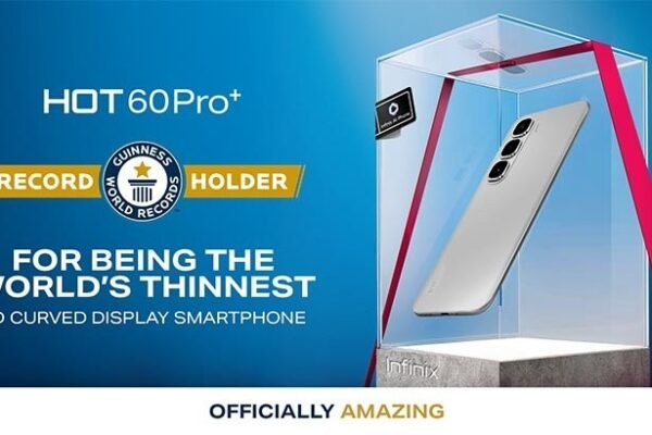 Infinix HOT 60 Pro+ Sets Guinness World Record as World’s Thinnest 3D Curved Display Smartphone