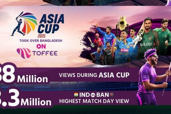 Toffee Sets Record with 38 Million Streams During Asia Cup