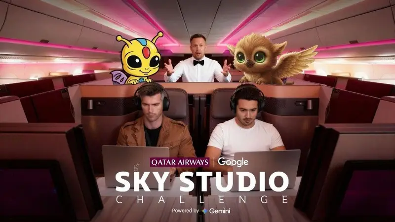 Qatar Airways and Google Unveil World’s First In-Flight AI Film Production Challenge Powered by Starlink